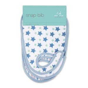 Aden + Anais 3 Pack Snap Bibs - prince charming