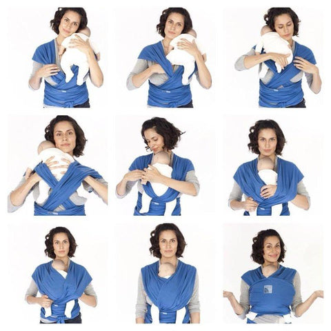 Hug a Bub Organic Pocket Wrap - Byron Blue