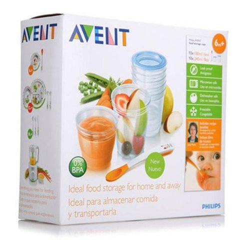 Avent Food Storage Cups 180 ml x 20pcs