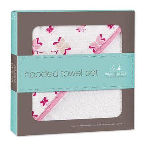 Aden + Anais Hooded Towel Set - Princess Posie