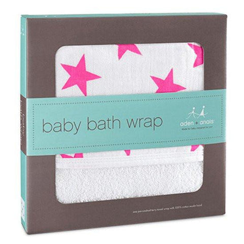 Aden + Anais Baby Bath Wrap - Fluro Pink