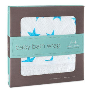 Aden + Anais Baby Bath Wrap - Fluro Blue