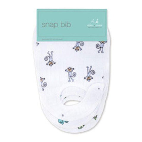 Aden + Anais 3 Pack Snap Bibs - Jungle Jam