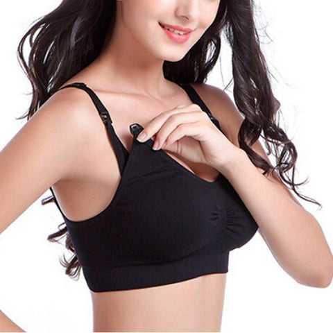 Nursing Angel Seamless Nursing Bra BLACK