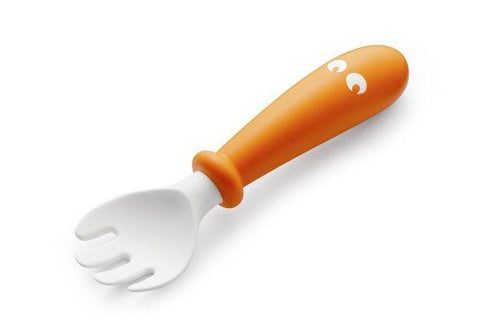 Baby Spoon & Fork 4pcs - Orange / Turquoise