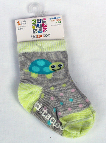 Cute Turtle Socks by Tic Tac Toe