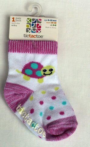 Cute Turtle Socks by Tic Tac Toe