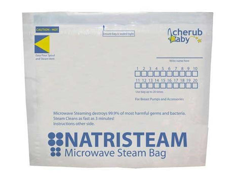 Cherub Baby Natristeam Microwave Steam Bags