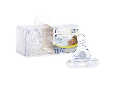 Cherub Baby Teats for Wide Neck Bottles (2pk)