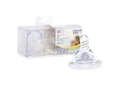 Cherub Baby Teats for Wide Neck Bottles (2pk)