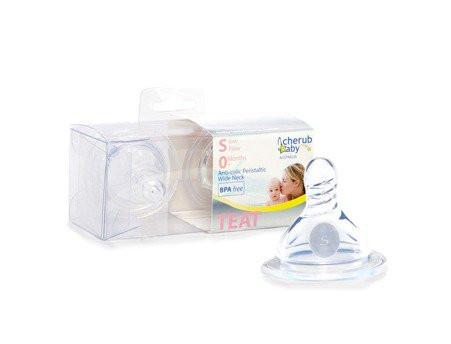 Cherub Baby Teats for Wide Neck Bottles (2pk)