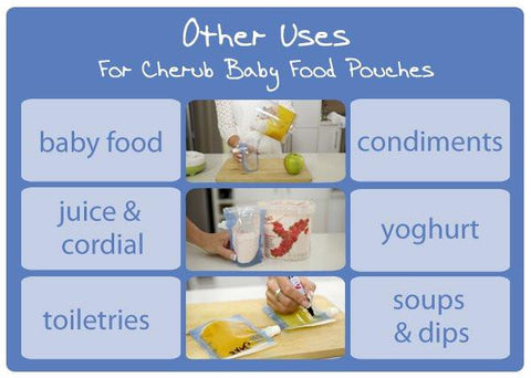 Cherub Baby Food Storage Pouches (20pk)