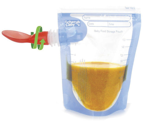 Cherub Baby Food Storage Pouches (20pk)