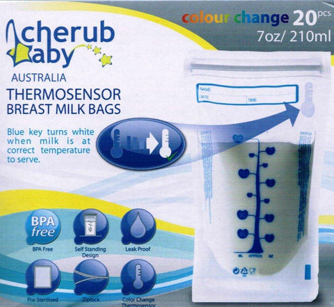 Cherub Baby Natripur ThermoSensor Breast Milk Bags 20 pack