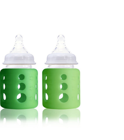 Cherub Baby Colour Change Natribottle Glass Bottle Wide Neck 150ml Twin Pack