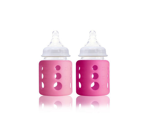 Cherub Baby Colour Change Natribottle Glass Bottle Wide Neck 150ml Twin Pack