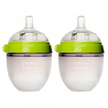Comotomo Baby Bottle 150ml 2 Pack- Soft Hygienic Silicone Feeding Bottle