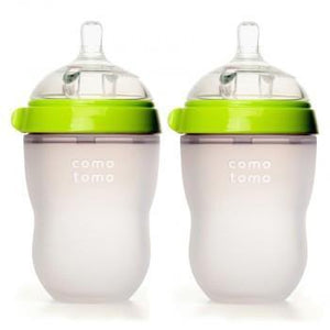 Comotomo Baby Bottle 250ml 2 Pack- Soft Hygienic Silicone Feeding Bottle