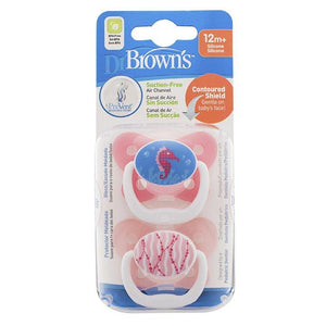 Dr Brown's Prevent Orthodontic Silicone Soother Stage 3  12+ months 2 Pack