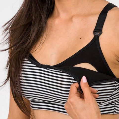 FIT2FEED ACTIVEWEAR NURSING SPORTS BRA  - Striped