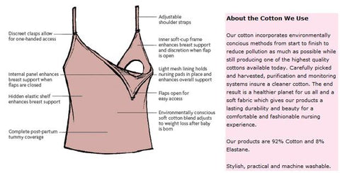 Glamourmom Nursing Bra Long Tank