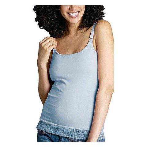 Glamourmom Nursing Bra Tank Blue Lace