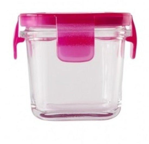 Littlelock 120ml Square glass baby food containers