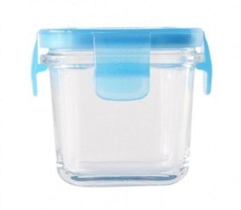 Littlelock 120ml Square glass baby food containers