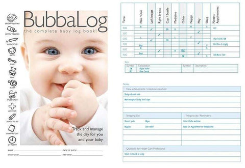 BubbaLog Baby Log Book