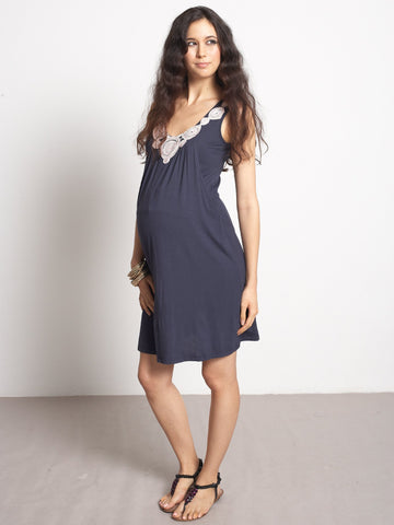 Zahra Applique Nursing Dress