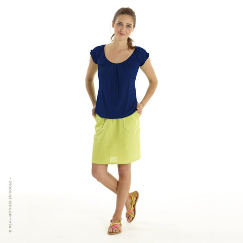 Slouchy Pleated Nursing Top