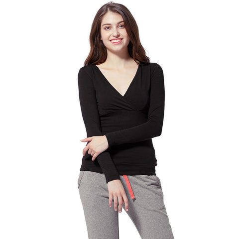 Thermal Comfort Maternity & Nursing Undershirt Black