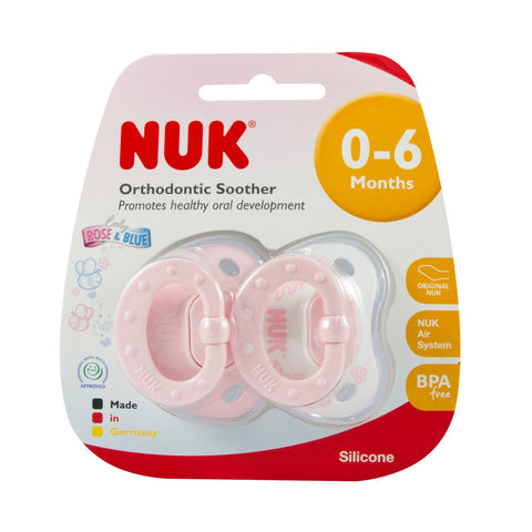 NUK Silicone Soother - 2pk