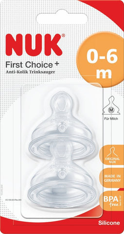 NUK First Choice+ Teat - 2pk