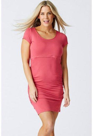 Pea in a Pod Rouched Nursing Tee Dress