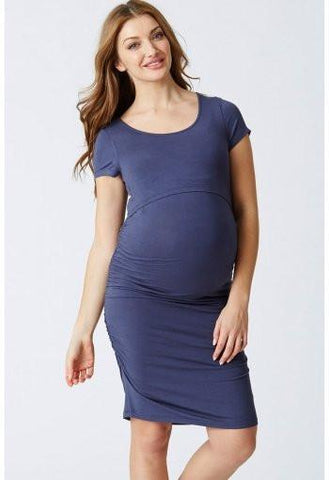 Pea in a Pod Rouched Nursing Tee Dress