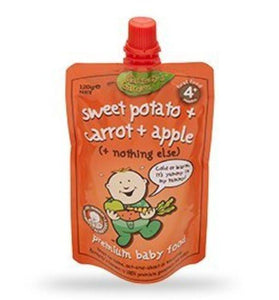 Rafferty's Garden Sweet Potato, Carrot, Apple Smooth Baby Food 4m+ X 6pk