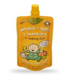 Rafferty's Garden Pumpkin, Apple & Sweetcorn Smooth Baby Food 4m+ X 6pk