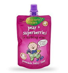 Rafferty's Garden Pear Super Berry Smooth Baby Food 4m+ x 6pk