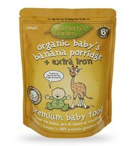 Rafferty's Garden Organic Baby Banana Porridge Cereal 6m+ 125g x 6pk