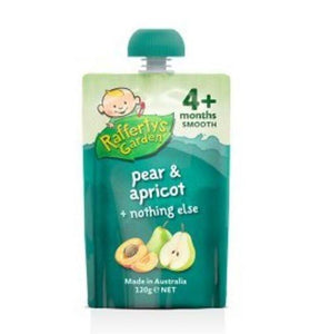 Rafferty's Garden Pear & Apricot Smooth Baby Food 4m+ x 6pk