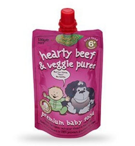 Rafferty's Garden Hearty Beef & Veggie Puree 120g 6m+ X 6pk