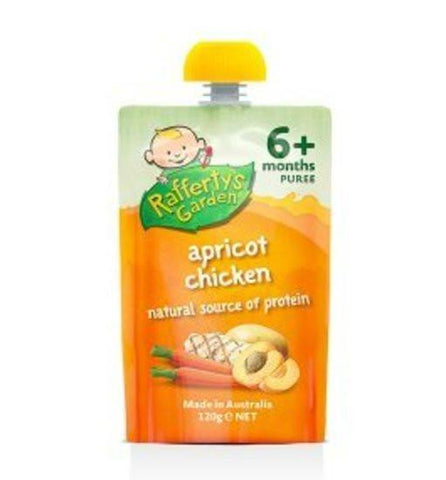 Rafferty's Garden Apricot Chicken Puree 120g 6m+ X 6pk