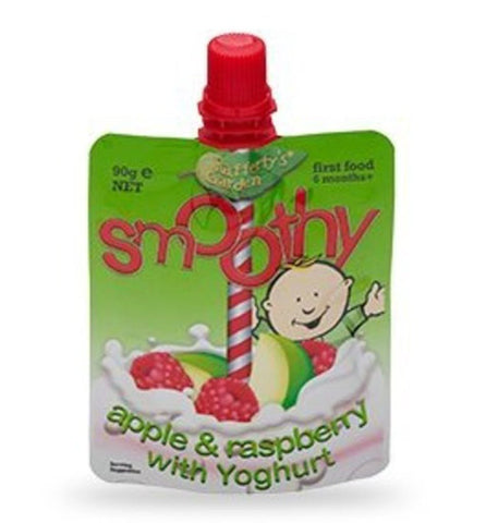 Rafferty's Garden Apple & Raspberry with Yogurt Baby Smoothie 6m+ X 6pk