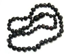 Amber Adult Black Necklace 46cm