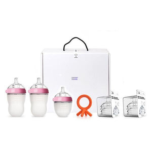 Comotomo Starter Pack - Bottles, Teats and Teether Set